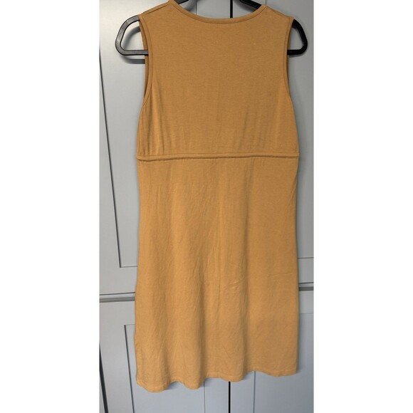 Daisy Cotton Dress Womens Midi Sleeveless Lagenlook Empire Waist Pact Style - Picture 2 of 8